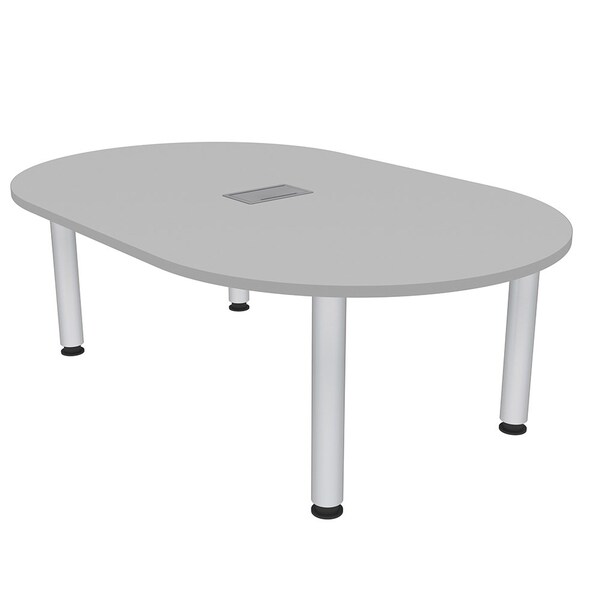 45.25 in W, 71.5 in L, 29 in H, Engineered Wood Top, Grey